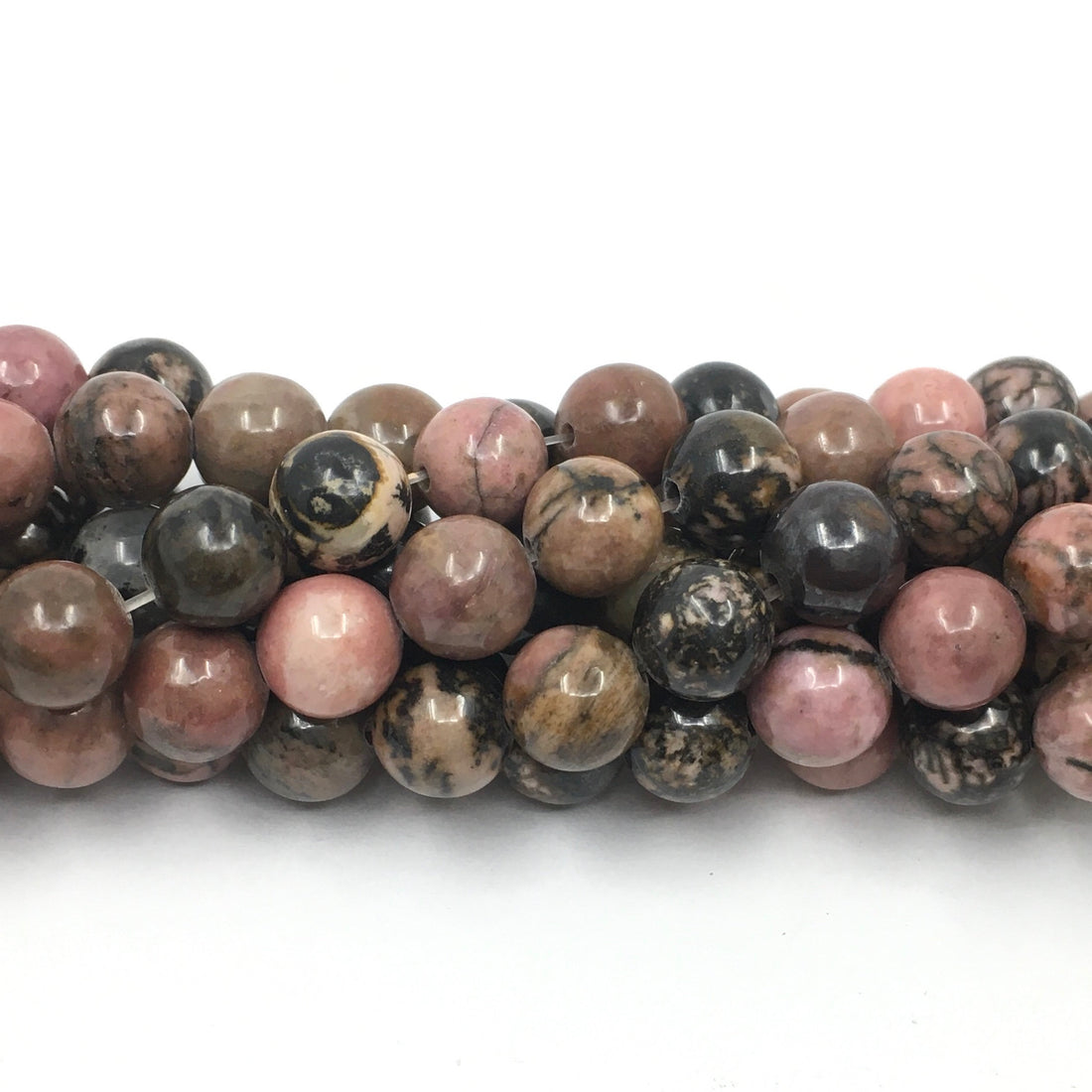 Rhodonite Beads, Natural Stone | Bellaire Wholesale