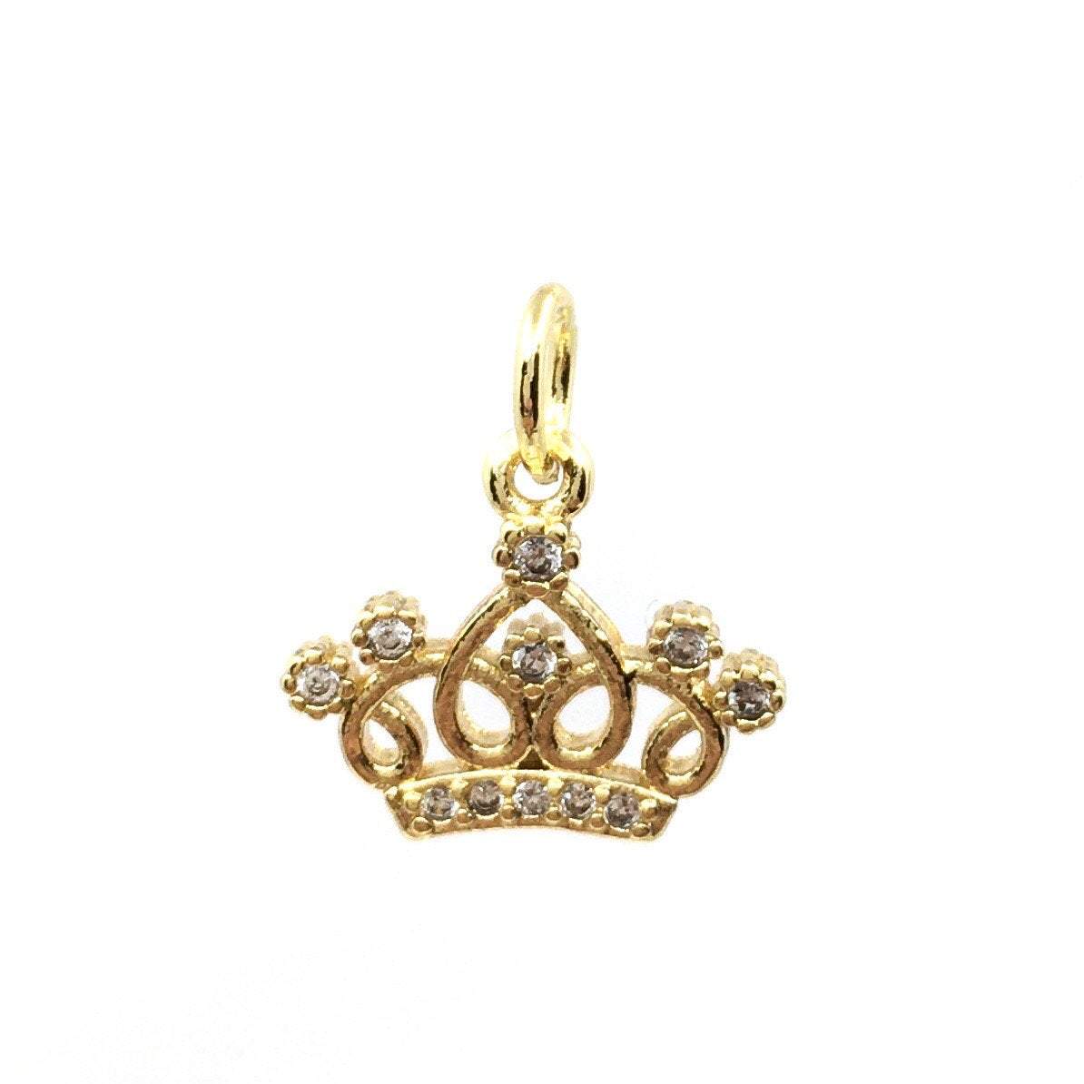 Buy 4PCS 15x13mm 14k Gold Plated Brass Diamond Screw Clasp, Cz Pave Zircon  Diamond Screw Clasp, Gold Necklace Clasp Pendant GG1333 Online in India 