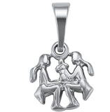 Zodiac Signs Rhodium Charm, Rhodium Plated