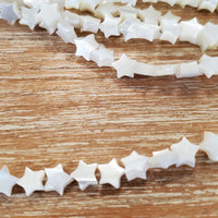 Star Shape Shell Pearl Bead, White Shell Pearl