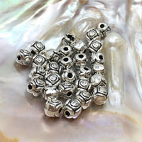 Alloy Silver Round Flower Spacer | Bellaire Wholesale