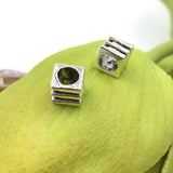 20Pcs Alloy Silver Square Cube Spacer Beads | Bellaire Wholesale