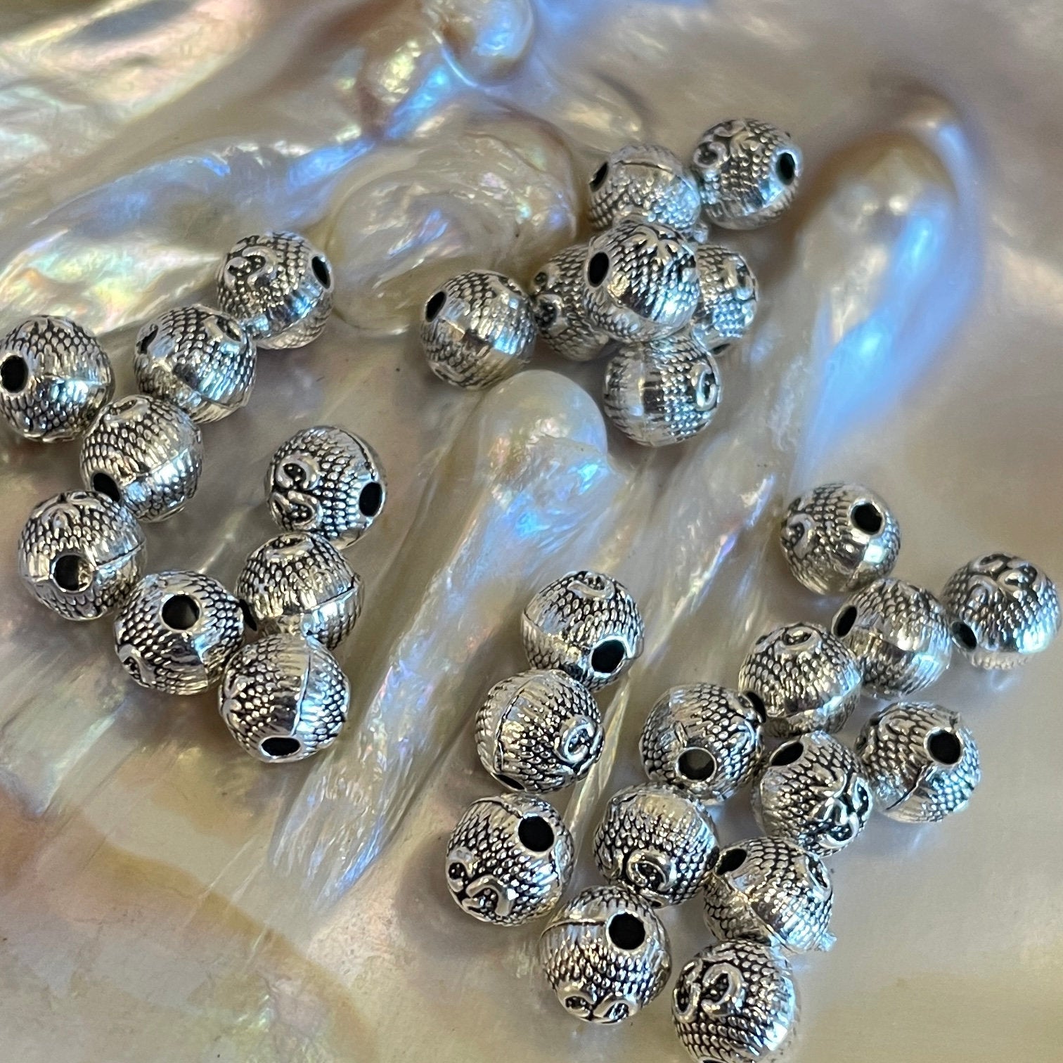 Alloy Om Bead, Yoga Bead, Mala Bead  | Bellaire Wholesale