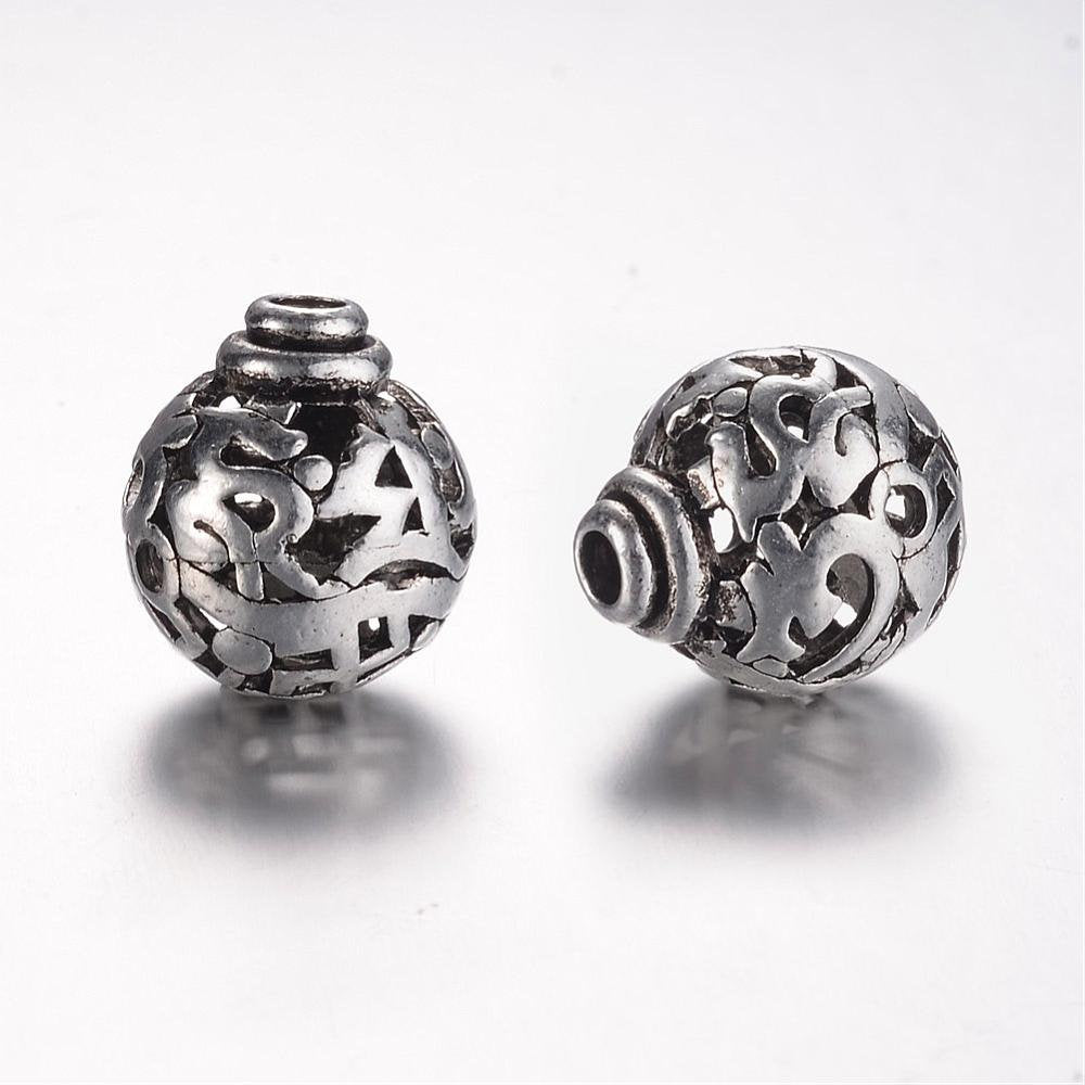 Alloy Silver Guru Bead, 16mm Guru Bead  | Bellaire Wholesale