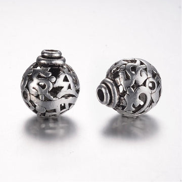 Alloy Silver Guru Bead, 16mm Guru Bead  | Bellaire Wholesale