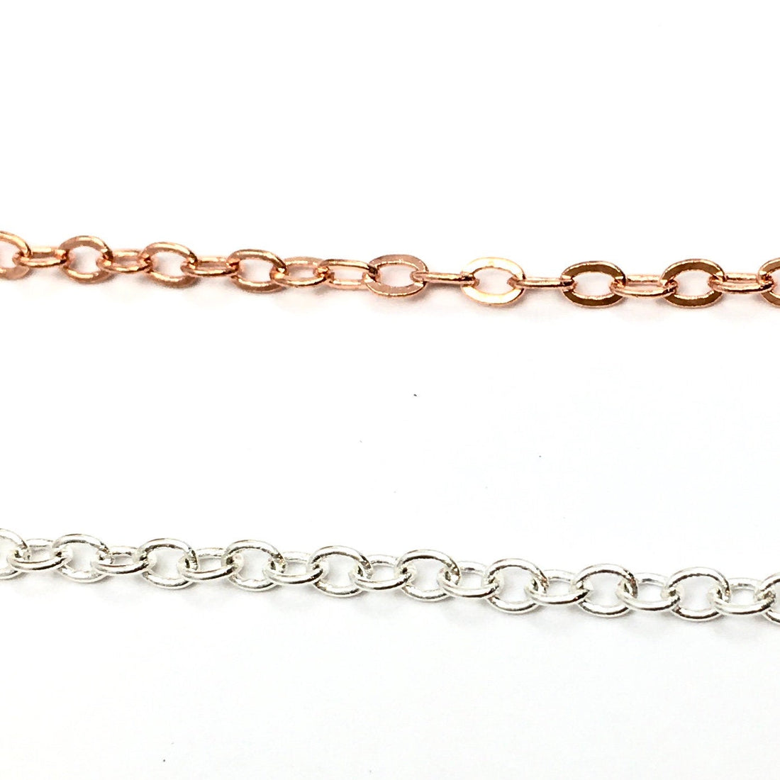 Alloy Rose Gold and Rhodium Link Chain | Bellaire Wholesale
