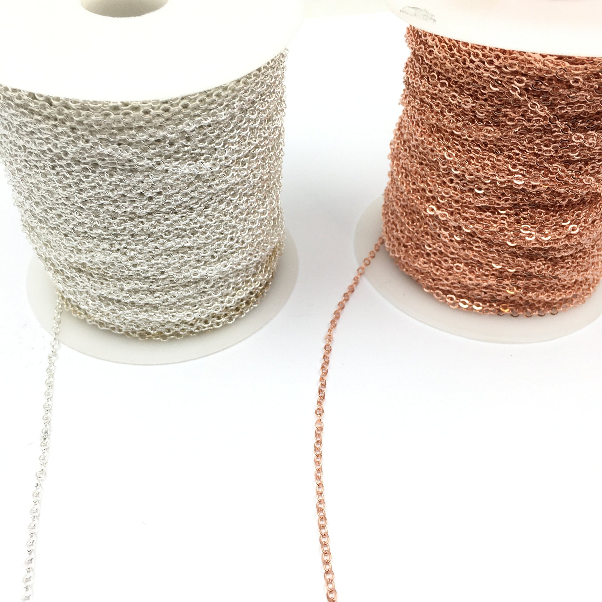Alloy Rose Gold and Rhodium Link Chain | Bellaire Wholesale