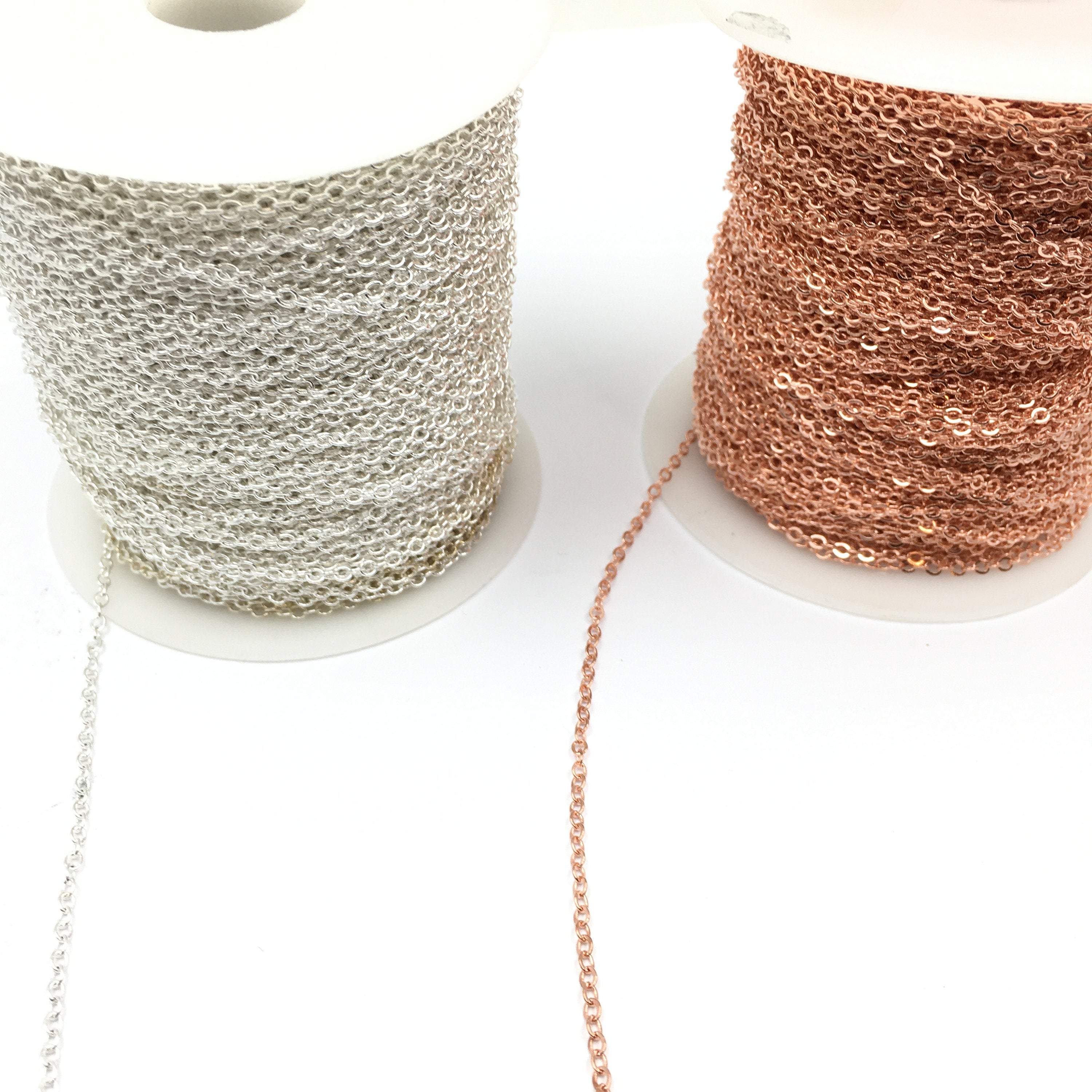 Alloy Rose Gold and Rhodium Link Chain | Bellaire Wholesale