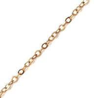 0.5mm Dull Gold Chain, Alloy Jewelry Chain | Bellaire Wholesale