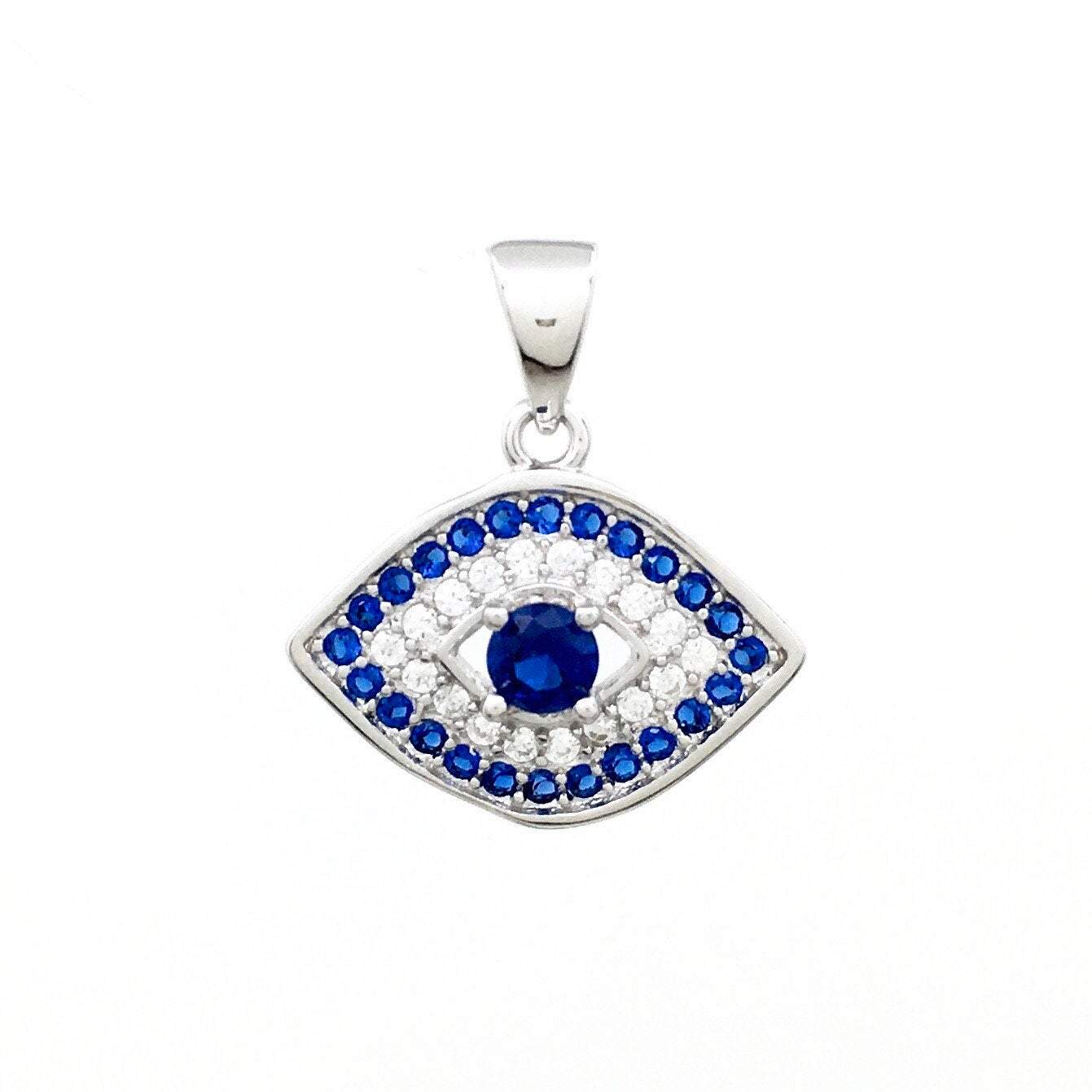 Sterling silver Evil Eye Shaped Charm | Bellaire Wholesale