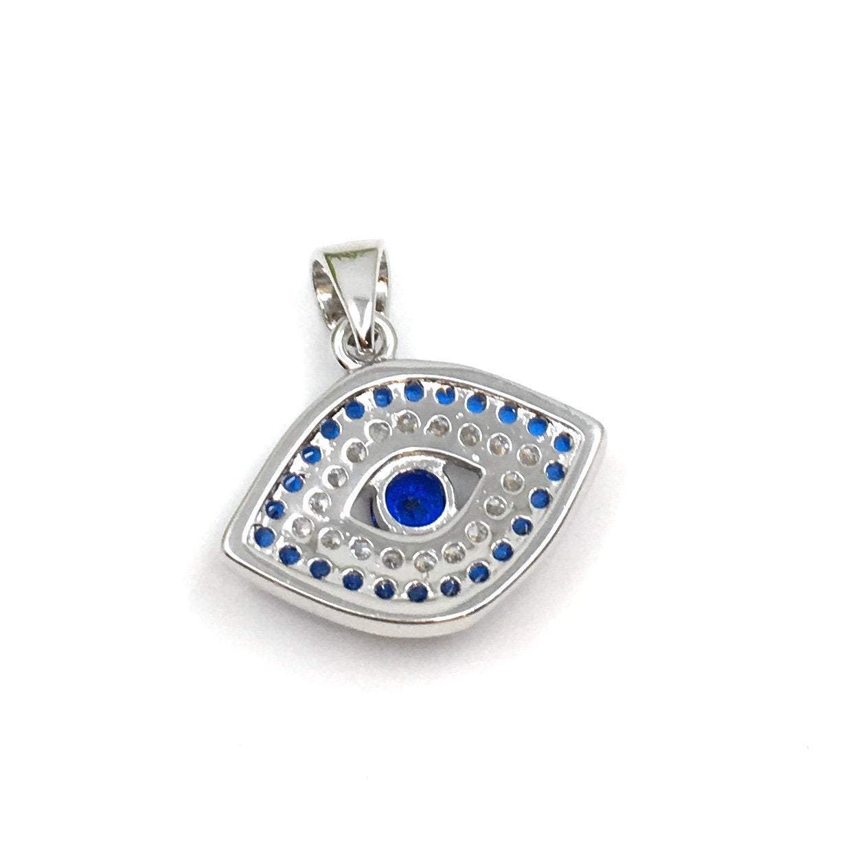 Sterling silver Evil Eye Shaped Charm | Bellaire Wholesale