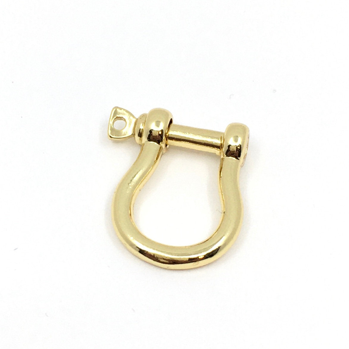 Brass Shackle Bracelet Lock Gold and Rhodium | Bellaire Wholesale