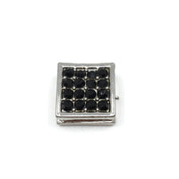 Alloy Rhinestone Square Cube Spacer Beads | Bellaire Wholesale