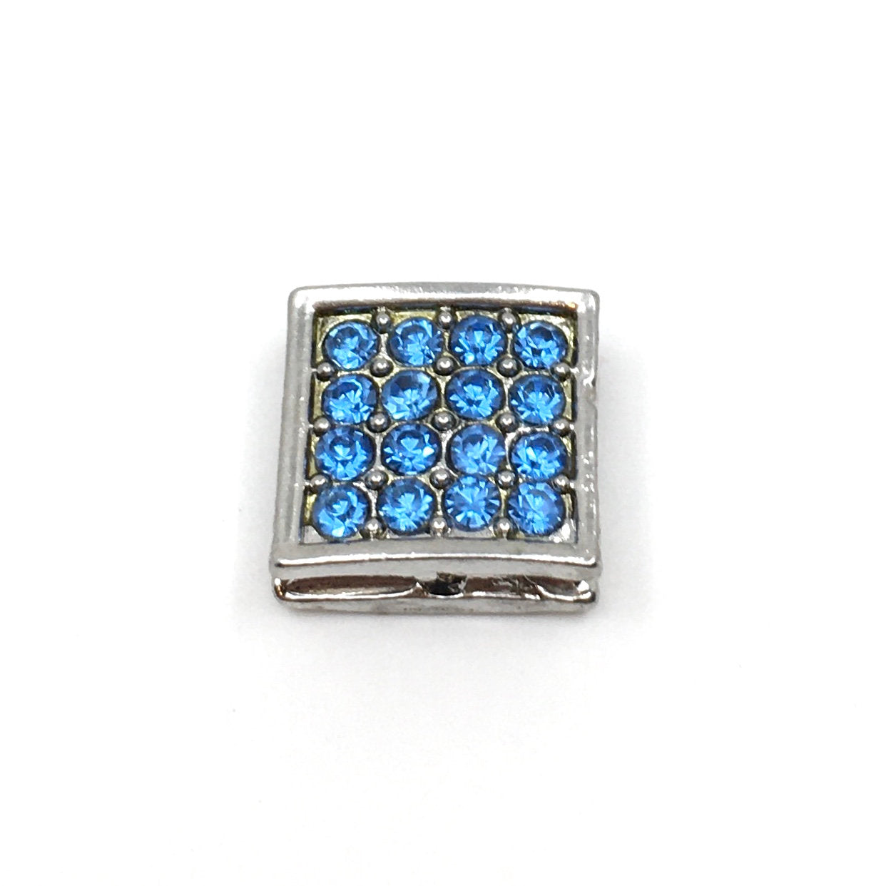 Alloy Rhinestone Square Cube Spacer Beads | Bellaire Wholesale