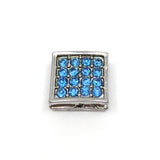 Alloy Rhinestone Square Cube Spacer Beads | Bellaire Wholesale