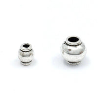 Alloy Silver Round Spacer Beads, small hole Bead | Bellaire Wholesale