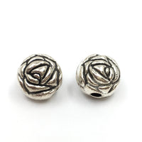 Alloy Silver Round Flower Spacer Beads | Bellaire Wholesale