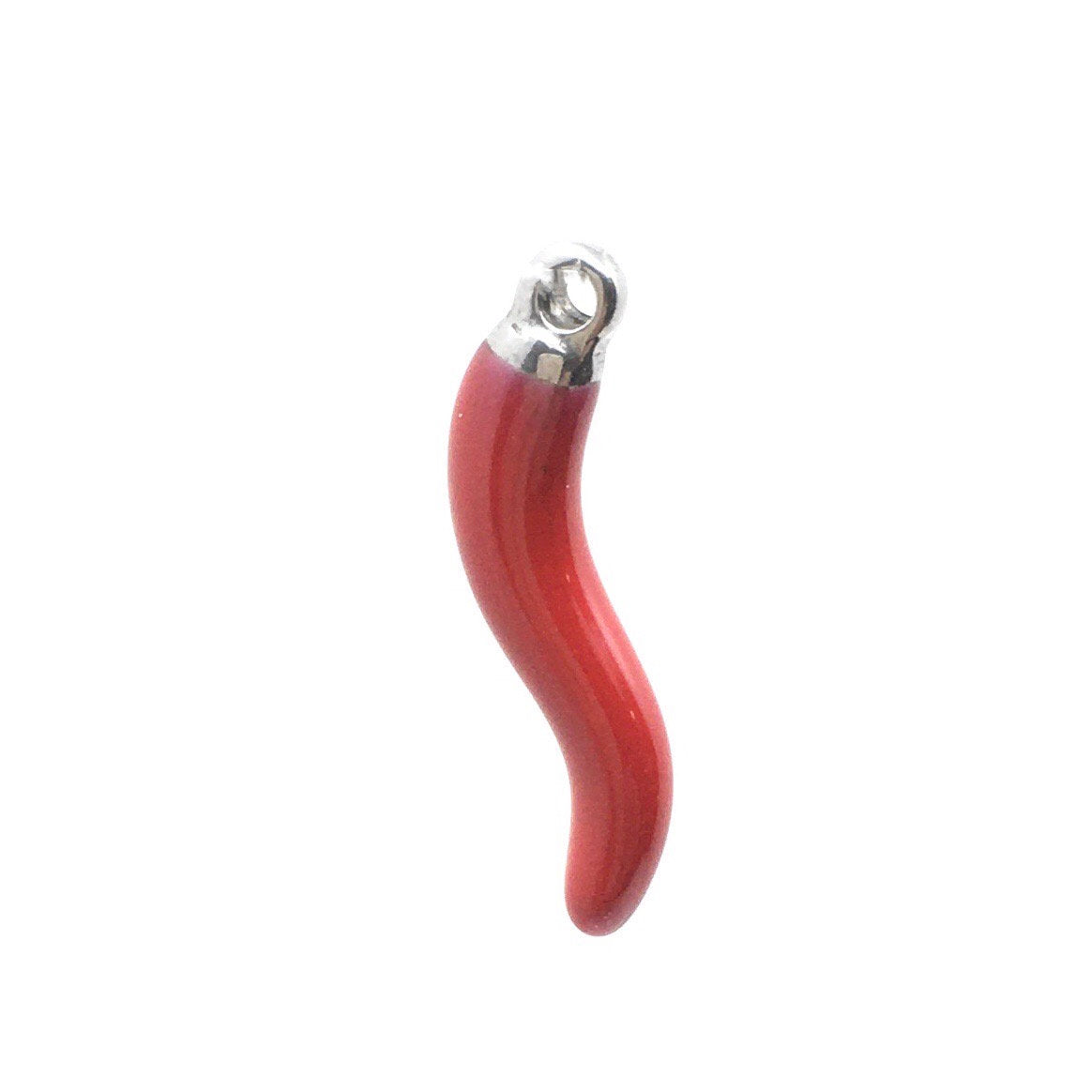 2 PCs Cornicello Red Stainless Steel Charm | Bellaire Wholesale
