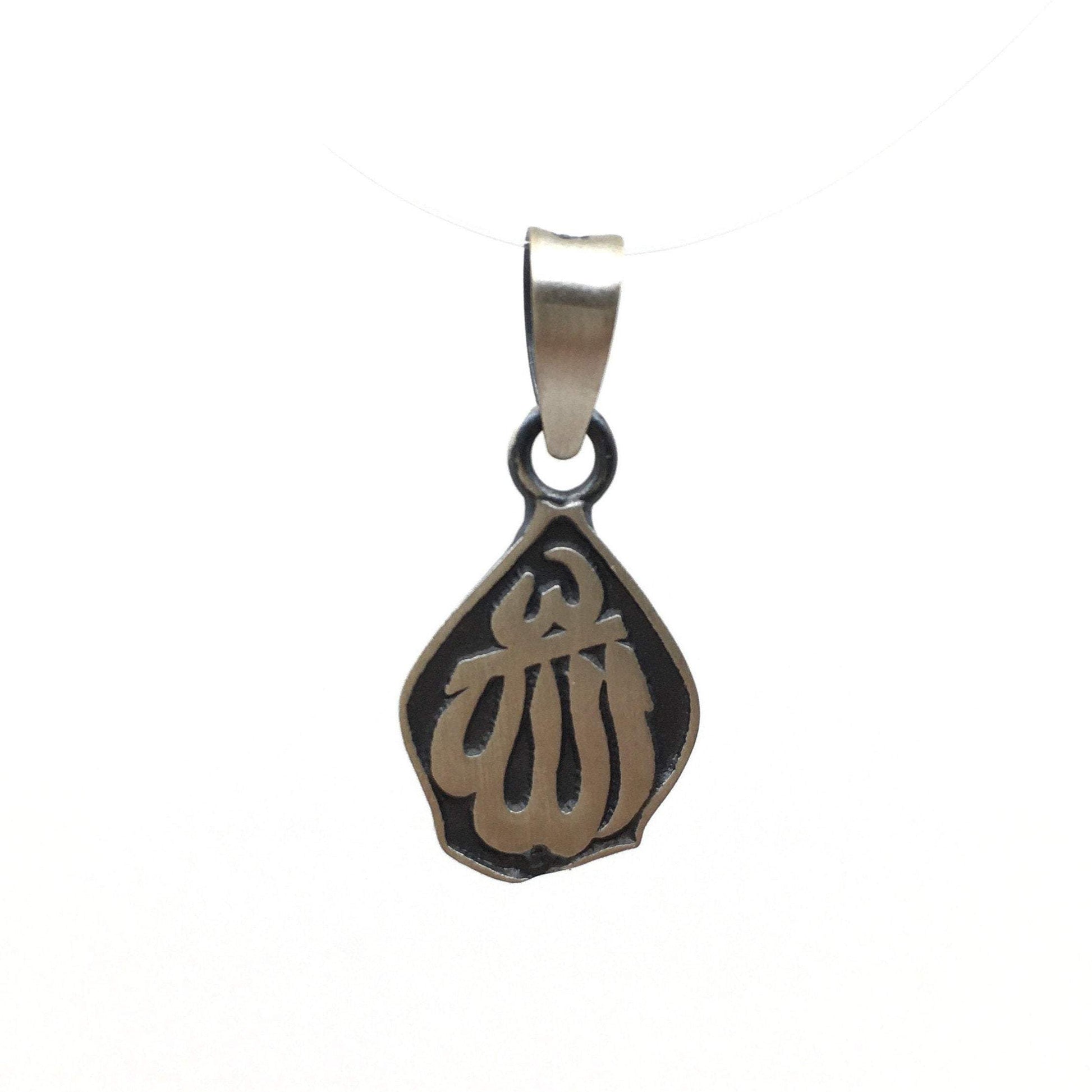 Allah 18k rhodium plated Sterling Silver Charm | Bellaire Wholesale 