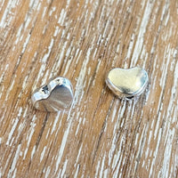 Alloy Heart Rhodium Bead, Love Heart Bead  | Bellaire Wholesale