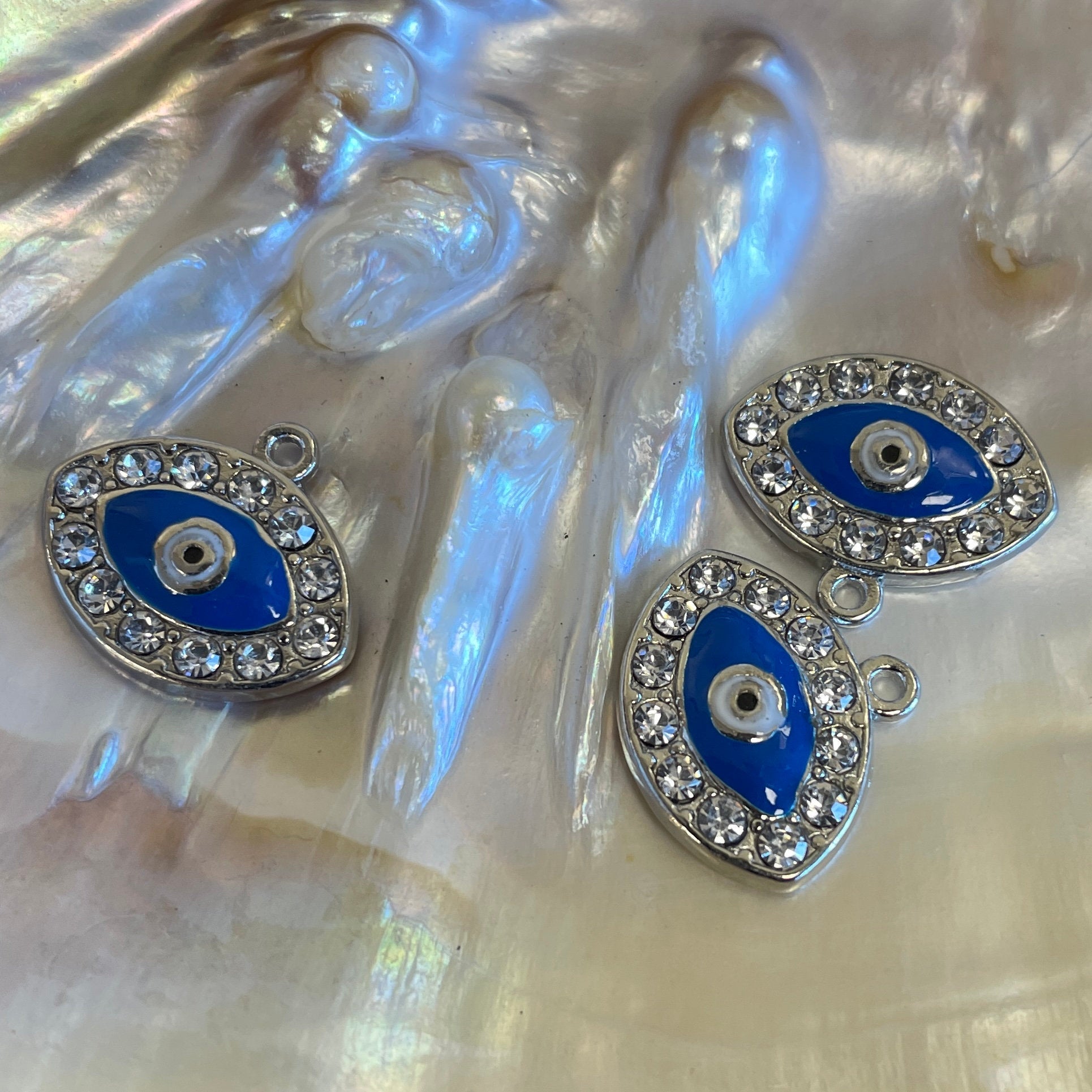 Rhinestone Evil Eye Charm, Evil Eye Charm  | Bellaire Wholesale