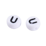 Round Letter Beads, Alphabet Beads