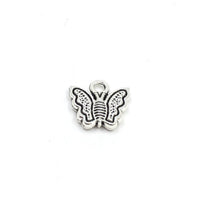 Alloy Charm, Rhodium Butterfly Charm | Bellaire Wholesale