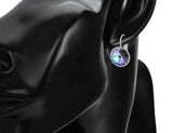 Rhodium Plated Vitrail Crystal Earrings | Bellaire Wholesale