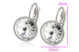 Rhodium Plated Clear Crystal Earrings | Bellaire Wholesale