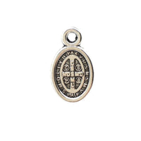 Alloy Religious Oval Beads, St Benedict | Bellaire Wholesale