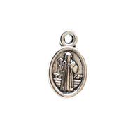 Alloy Religious Oval Beads, St Benedict | Bellaire Wholesale