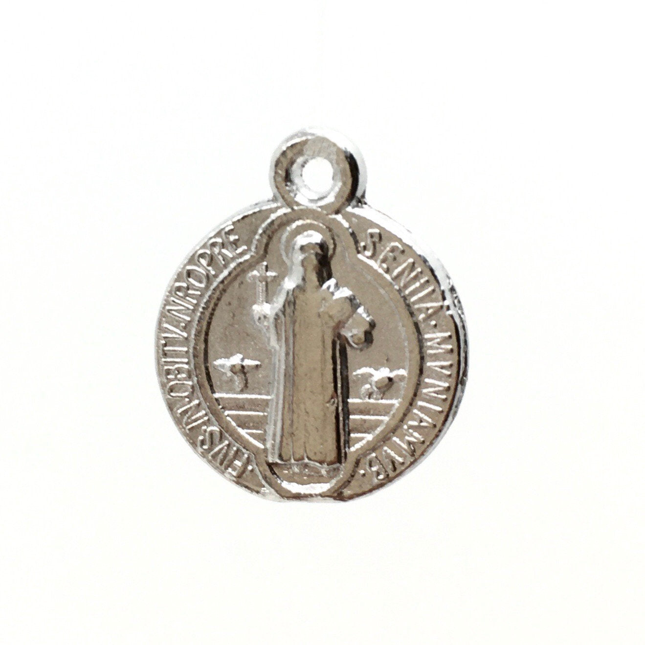 Alloy Religious Beads Gold, St Benedict | Bellaire Wholesale