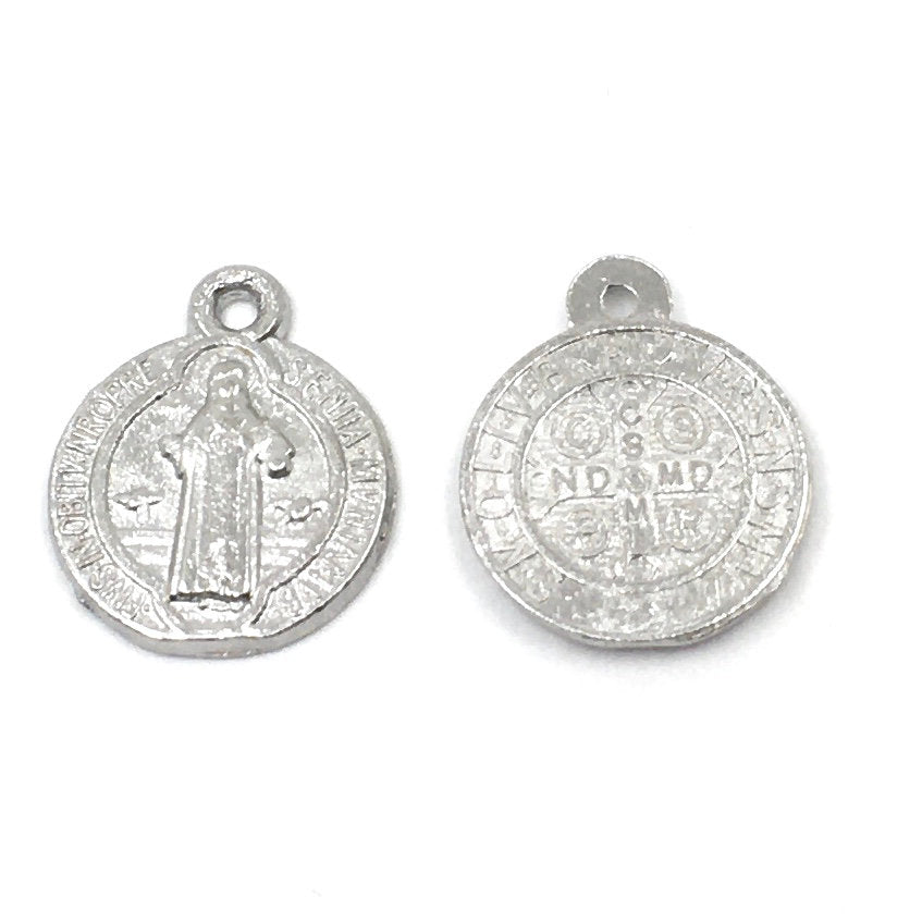 Alloy Religious Beads Gold, St Benedict | Bellaire Wholesale