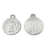 Alloy Religious Beads Gold, St Benedict | Bellaire Wholesale