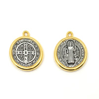 Alloy Religious Beads Gold with Rhodium Vintage | Bellaire Wholesale
