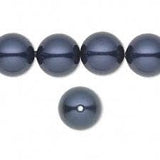 Swarovski Night Blue Pearls, 6mm, 8mm | Bellaire Wholesale