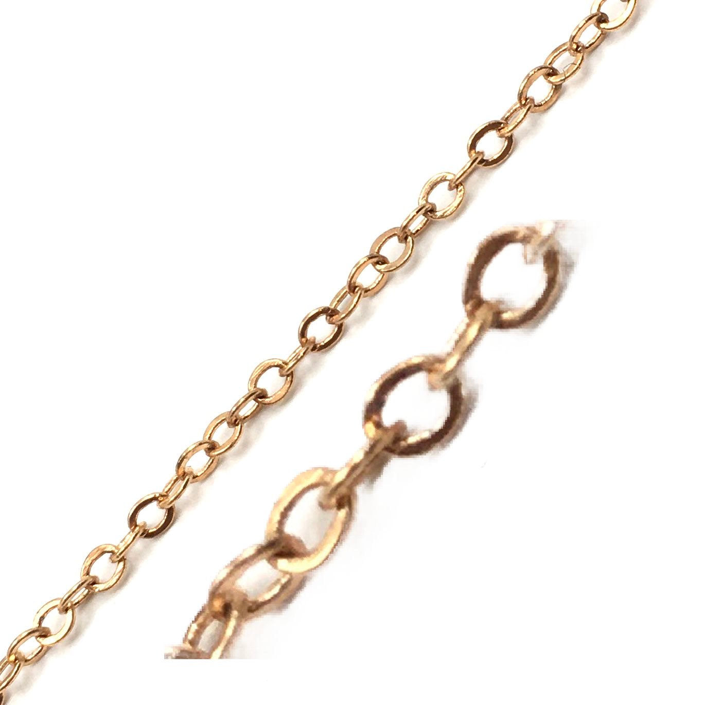 0.5mm Dull Gold Chain, Alloy Jewelry Chain | Bellaire Wholesale