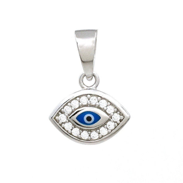Sterling Silver Evil Eye charm, CZ Eye charm  | Bellaire Wholesale