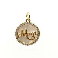 Mom 18k gold plated Shell pearl back | Bellaire Wholesale