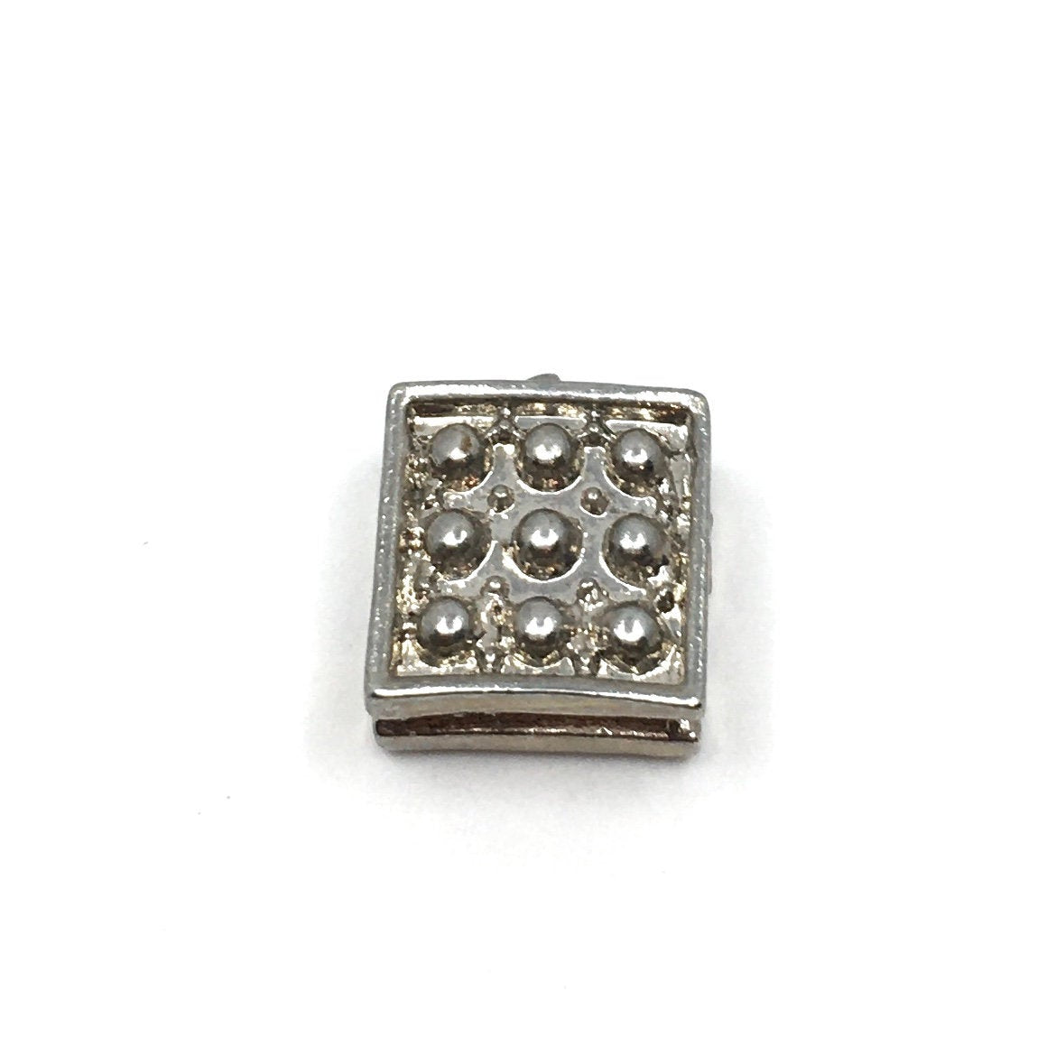 Alloy Blue and Pink Rhinestone Square Cube Beads | Bellaire Wholesale