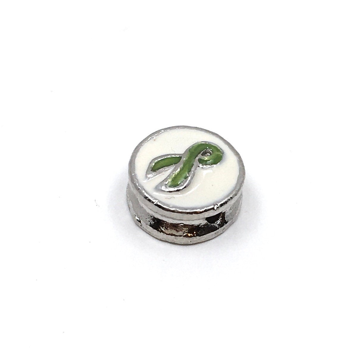 Alloy Breast Cancer Symbol Beads | Bellaire Wholesale
