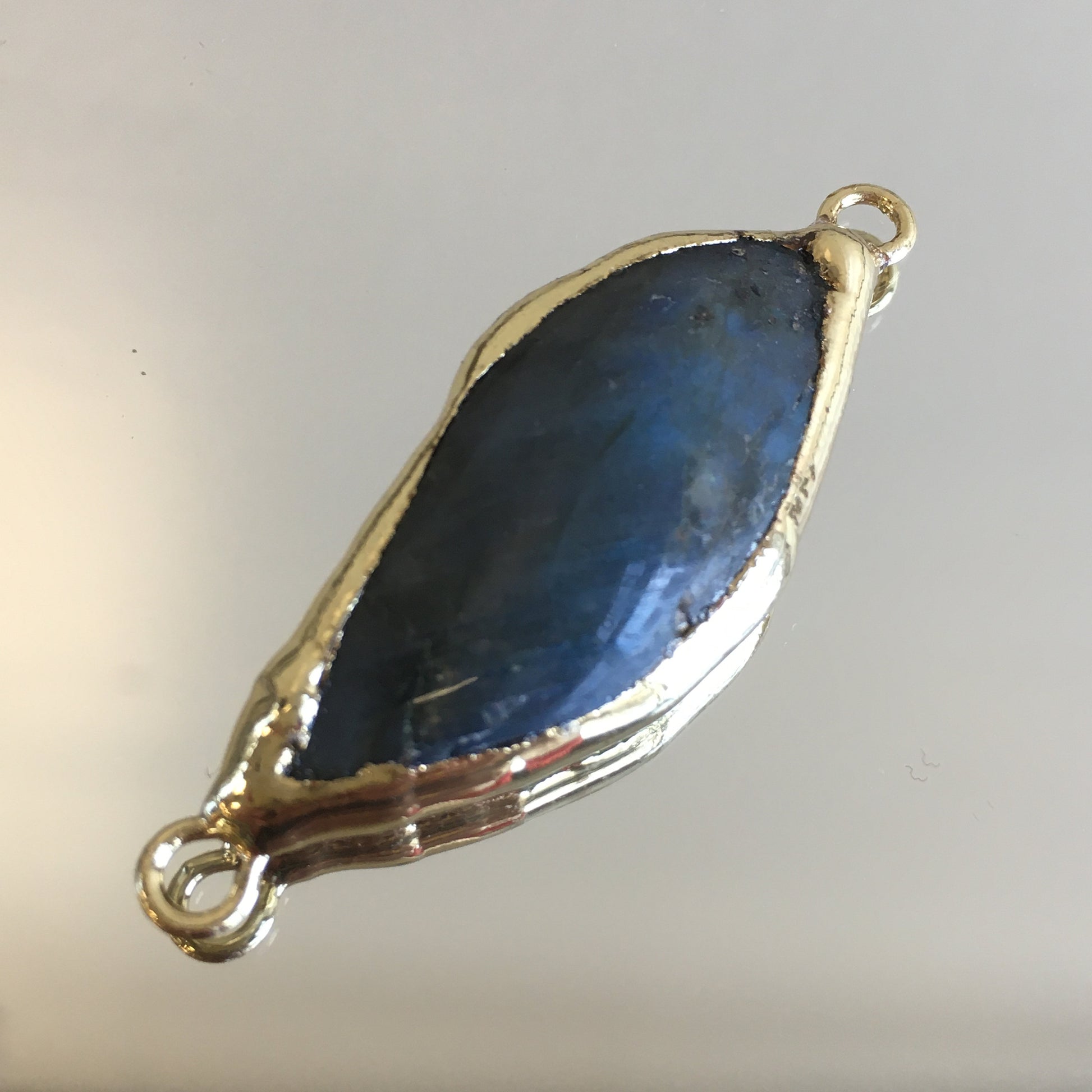 Labradorite Natural Stone Connectors with fire | Bellaire Wholesale