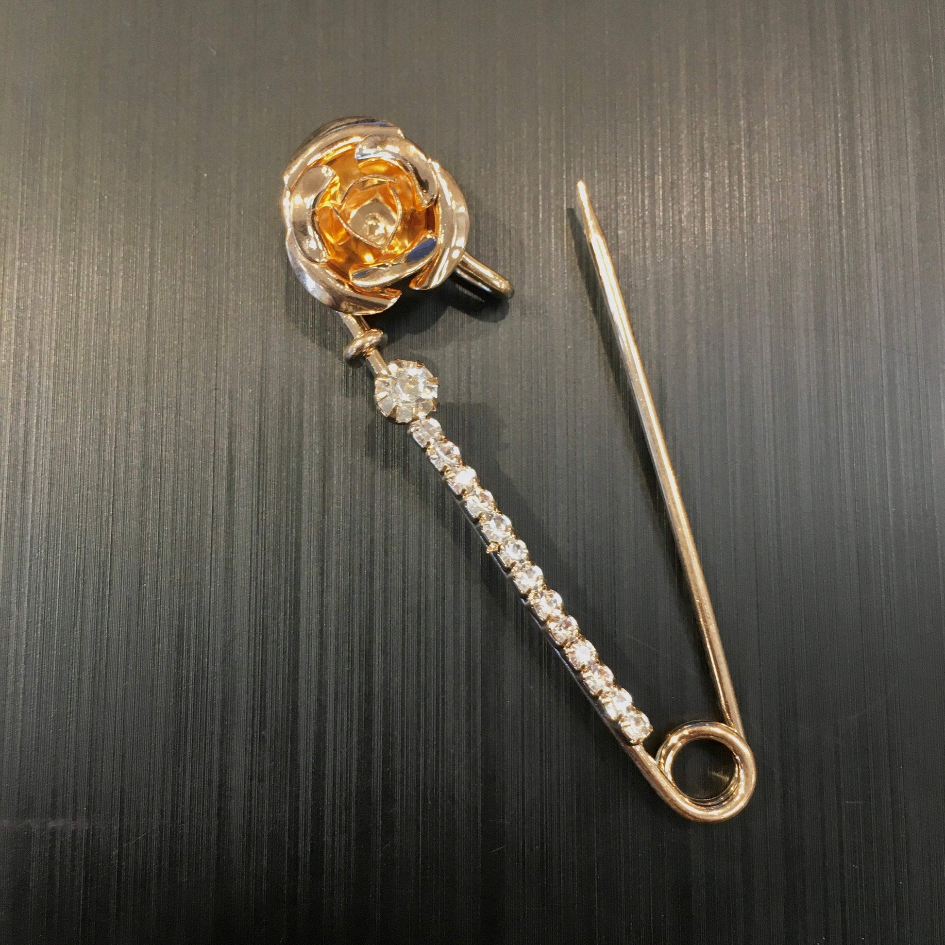 Gold Plated Rose Brooch | Bellaire Wholesale