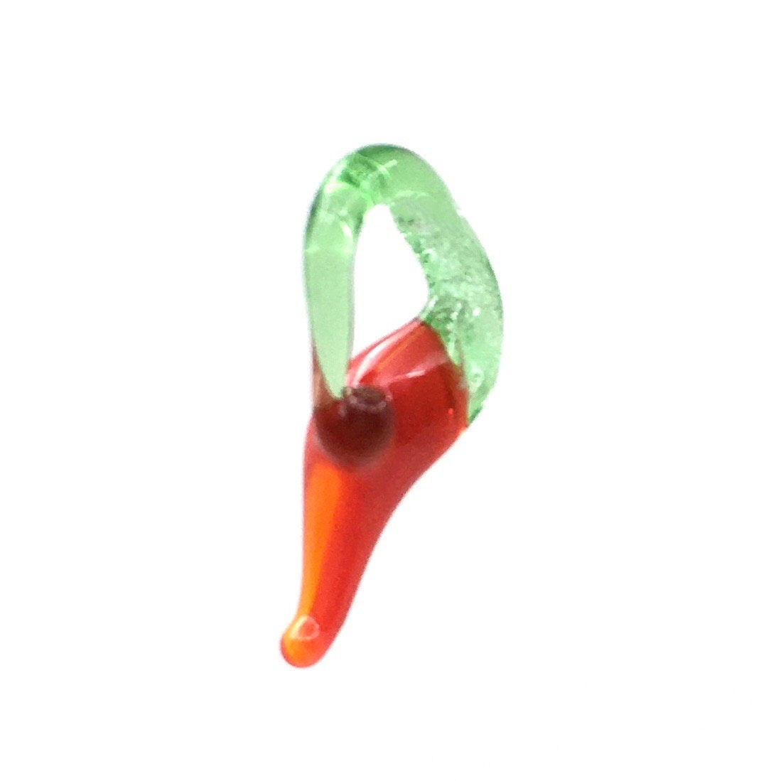 40 PCs Cornicello Red Glass green loop Charm | Bellaire Wholesale 