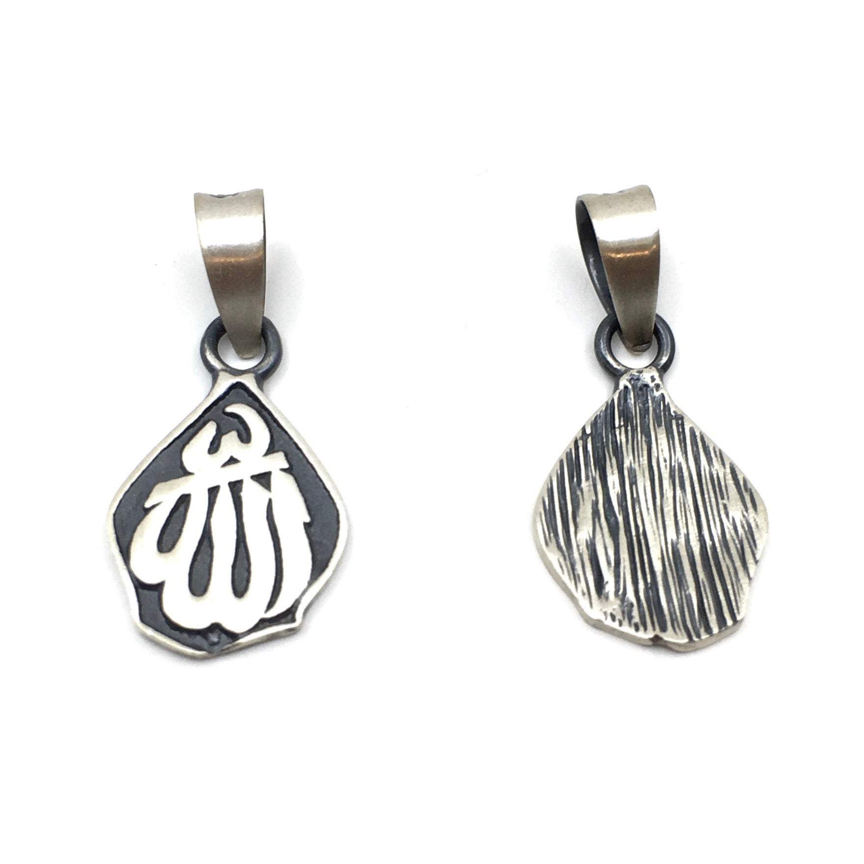 Allah 18k rhodium plated Sterling Silver Charm | Bellaire Wholesale 