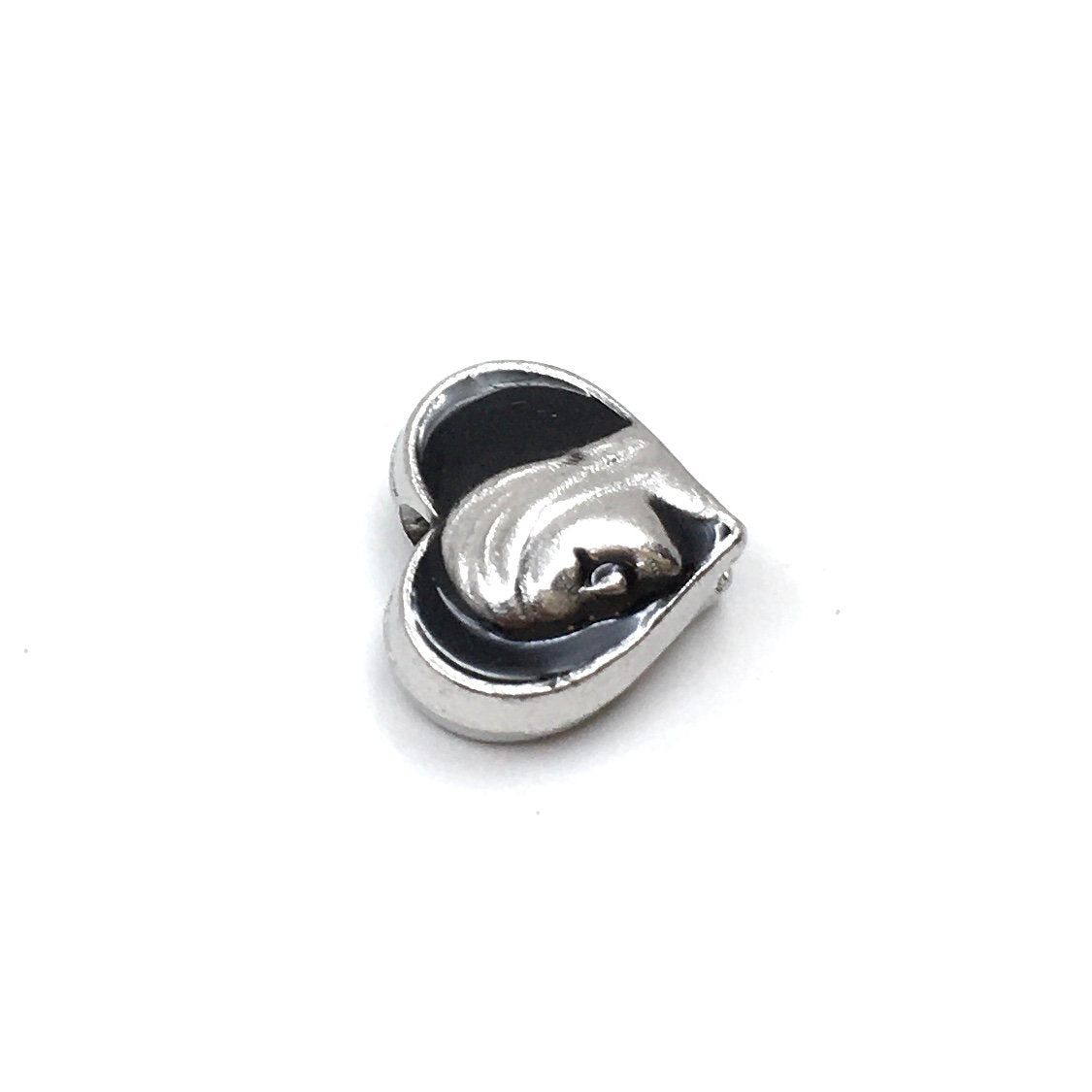 Heart Bead with Lady face engraved | Bellaire Wholesale