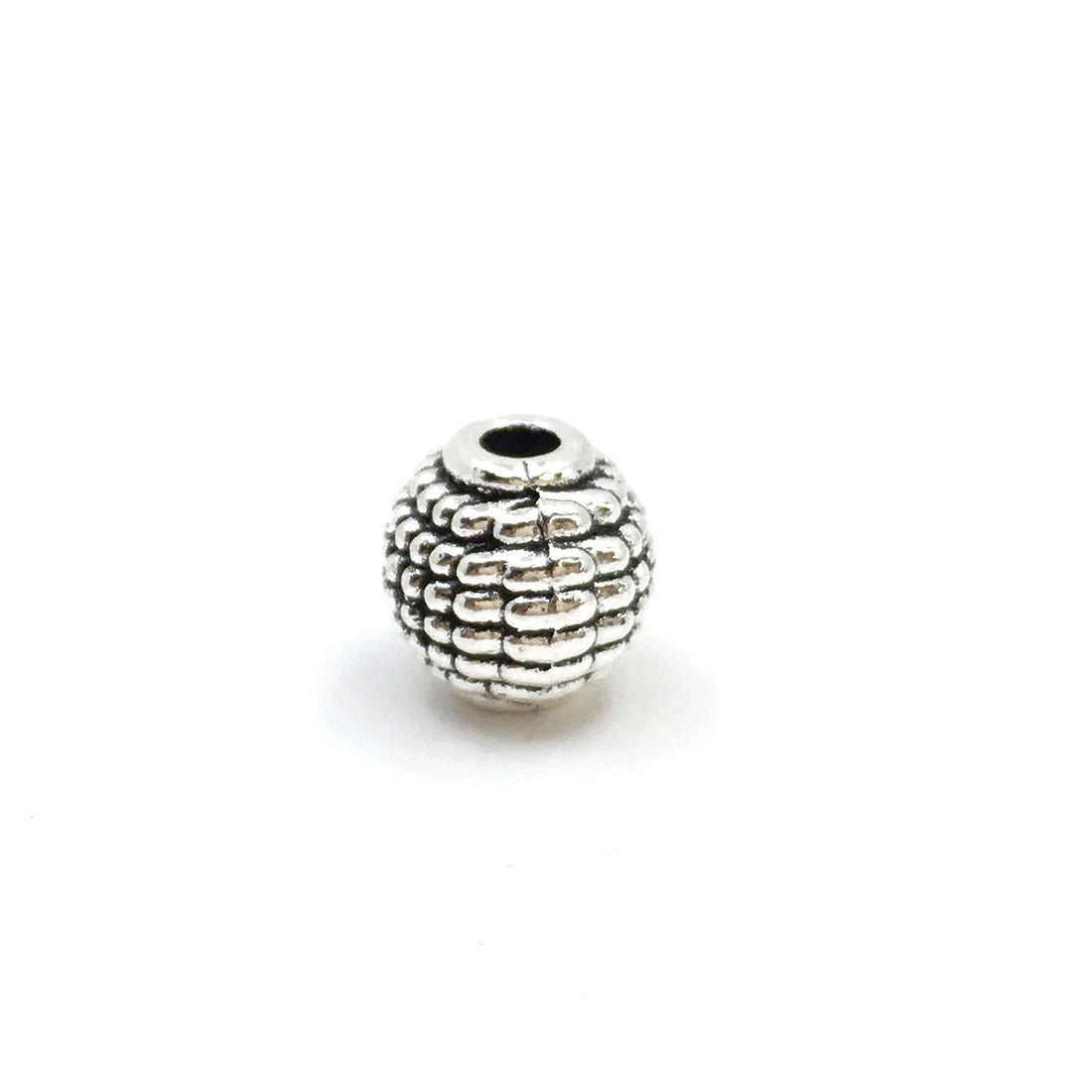 Alloy Silver Round Bali Beads | Bellaire Wholesale