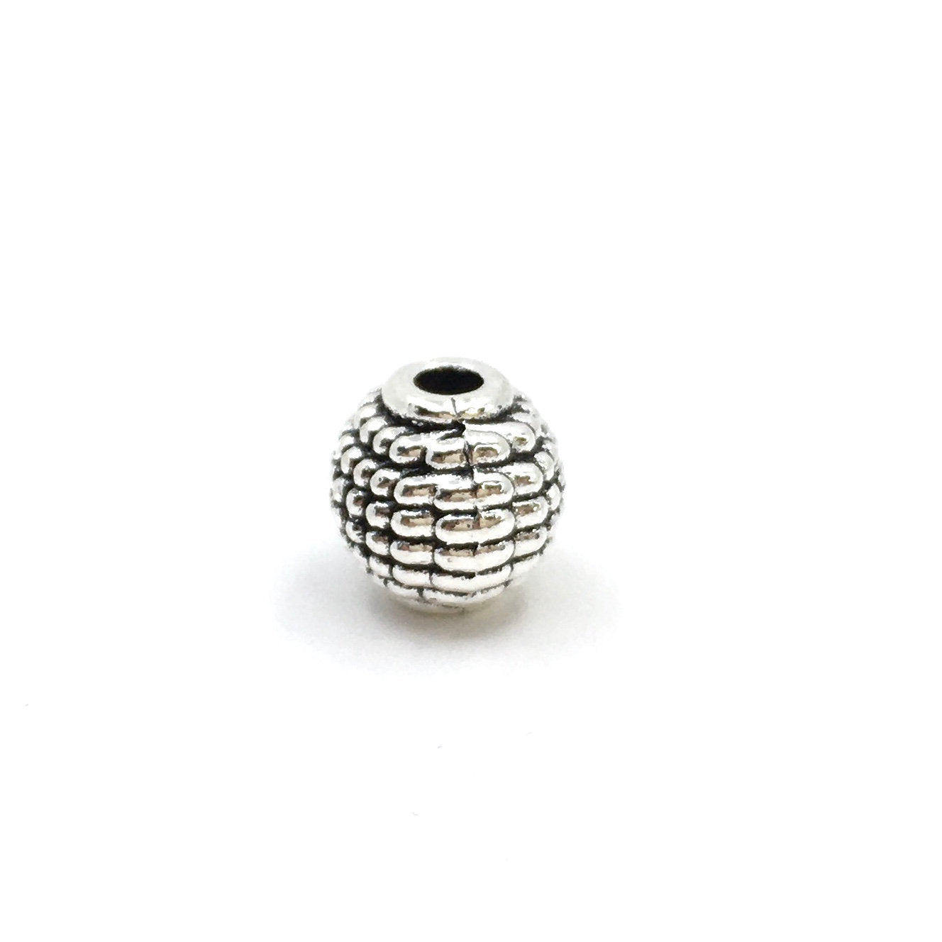 Alloy Silver Round Bali Beads | Bellaire Wholesale
