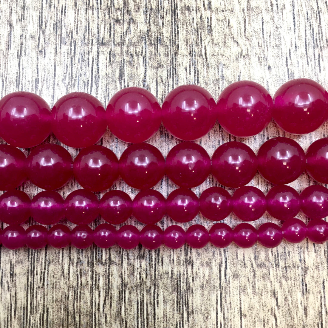 Dark Pink Jade Bead | Bellaire Wholesale
