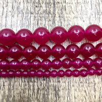 Dark Pink Jade Bead | Bellaire Wholesale